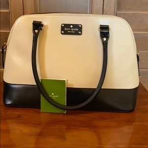 Kate Spade Cream and Black Shoulder Bag